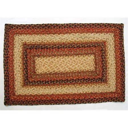 Homespice Decor Russet Hudson Jute Braided Rugs - Rectangle 512048